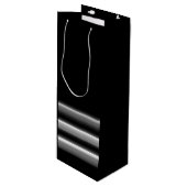 Zwart Wijn Cadeautas (Voorkant Gekanteld)