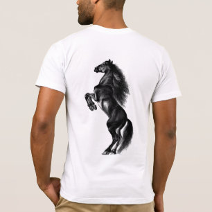 Zwart Wild Paard T-shirt