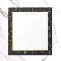 Zwart  Wildflower & Gouden Naam