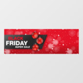 Zwart winkelwinkelvenster op vrijdag raamsticker (Vel)