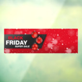 Zwart winkelwinkelvenster op vrijdag raamsticker (Vel 3)