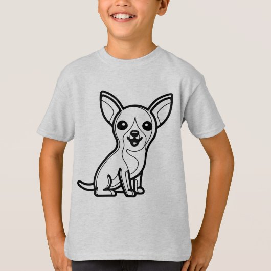 ZWART WIT #05 - Chihuahua T-shirt (Voorkant)