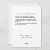 Zwart-wit 12 vierkante foto-raster collage  feestdagenkaart (Achterkant)