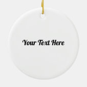 Zwart-wit #15 Criss Cross Doodle Keramisch Ornament (Achterkant)