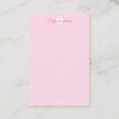 Zwart&Wit 17yro kat Blank Visitekaartje (Achterkant)