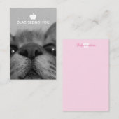 Zwart&Wit 17yro kat Blank Visitekaartje (Voorkant / Achterkant)