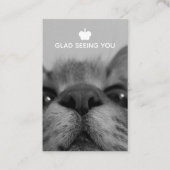 Zwart&Wit 17yro kat Blank Visitekaartje (Voorkant)