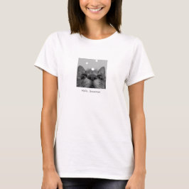 Zwart-wit 17yro-kat Hallo Snowman T-shirt