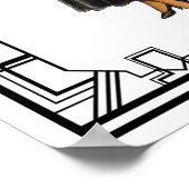  zwart-wit 1930 voor de Mode van een moeraslaag Poster (Hoek)