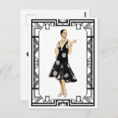  zwart-wit 1930s gepantserd briefkaart (Voorkant / Achterkant)