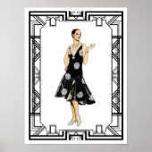  zwart-wit 1930s gepantserd poster (Voorkant)