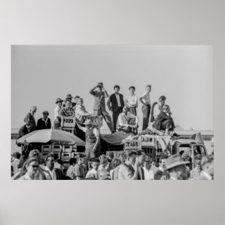 Zwart-wit 1968 Krokoen die Show van de Lucht bekij Poster