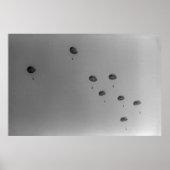 Zwart-wit 1968 Paratrooper Show Poster (Voorkant)