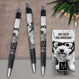Zwart-wit 1 Foto Collage Aangepast monogram Pen