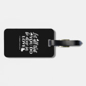 Zwart-wit 1 Korintiërs 16:14 Bijbelvers Bagagelabel (Achterkant horizontaal)