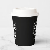 Zwart-wit 1 Korintiërs 16:14 Bijbelvers Papieren Bekers (Links)