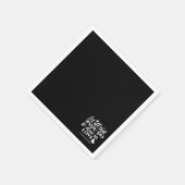 Zwart-wit 1 Korintiërs 16:14 Bijbelvers Servet (Hoek)