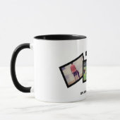 Zwart wit #1 Pap 3 Foto Vaderdag Mok (Links)