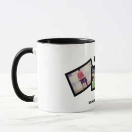 Zwart wit #1 Pap 3 Foto Vaderdag Mok