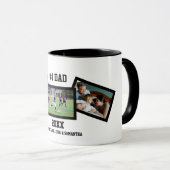 Zwart wit #1 Pap 3 Foto Vaderdag Mok (Voorkant rechts)