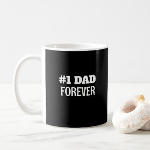 Zwart-wit #1 Papa Forever Vaderdag Gift Koffiemok