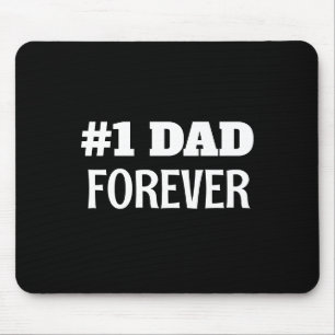 Zwart-wit #1 Papa Forever Vaderdag Gift Muismat