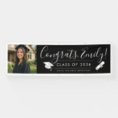 ZWART & WIT 2026 | Diploma-banner met foto Spandoek (Horizontaal)