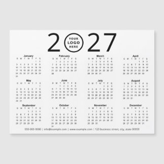 Zwart Wit 2027 Aangepast Logo Zakelijke Kalender