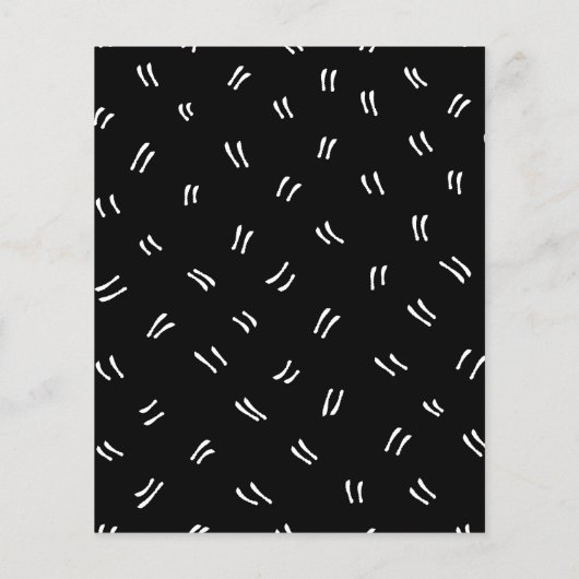 Zwart & Wit | 21e budget verjaardagsuitnodiging (Achterkant)