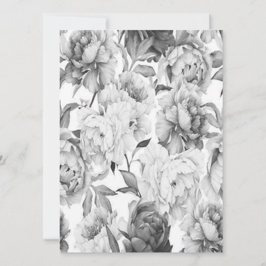 Zwart & Wit 25e jubileumfeest Kaart (Achterkant)