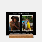 Zwart-wit 2 foto collage Jubileum Acryl Bord (Voorkant)