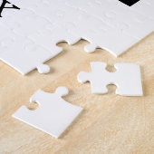 Zwart-wit 2 foto collage Jubileum Legpuzzel (Zijkant)