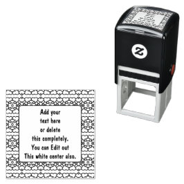 Zwart-wit 2f zelfinktende stempel
