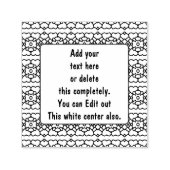 Zwart-wit 2f  zelfinktende stempel (Design)