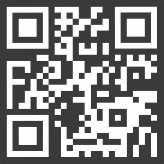 Zwart-wit 2X2 QR Code Website Modern Eenvoudig Sticker (Voorkant)