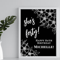 Zwart Wit 40e Verjaardagsfeest Welkom