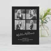 Zwart-wit 4 Aankondiging van het Foto Afstuderen (Staand voorkant)