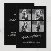 Zwart-wit 4 Aankondiging van het Foto Afstuderen (Voorkant / Achterkant)