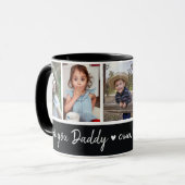 Zwart-wit 5 foto collage love you Daddy  Mok (Voorkant links)