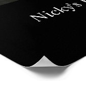 Zwart & Wit 60 Geliefd 60ste Verjaardagsfeestje We Poster (Hoek)