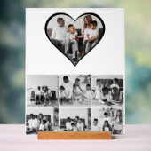 Zwart-wit 7 foto collage acryl bord (Neutraal)