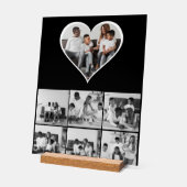 Zwart-wit 7 foto collage acryl bord (Hoek)