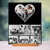 Zwart-wit 7 foto collage acryl bord (Neutraal)