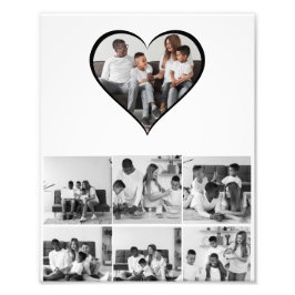 Zwart-wit 7 foto collage foto afdruk