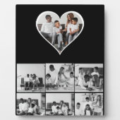 Zwart-wit 7 foto collage fotoplaat (Voorkant)