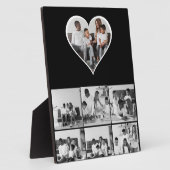 Zwart-wit 7 foto collage fotoplaat (Zijkant)