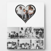 Zwart-wit 7 foto collage fotoplaat (Voorkant)