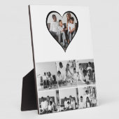 Zwart-wit 7 foto collage fotoplaat (Zijkant)