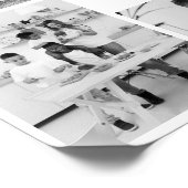 Zwart-wit 7 foto collage poster (Hoek)