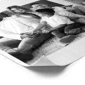 Zwart-wit 7 foto collage poster (Hoek)